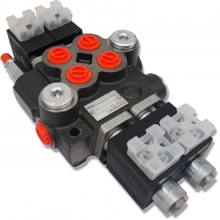 ROZDZIELACZ HYDRAULICZNY 2 SEK 50L ELEKTRYCZNY 12V